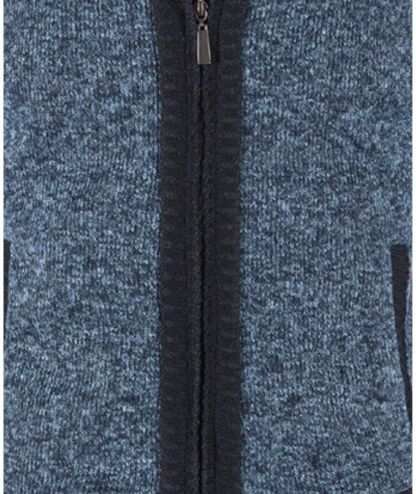 ZITY Men's Knitted Long Sleeve Full Zip Up Plus Size Casual Hoodie-DUMSW05059|Zitysports