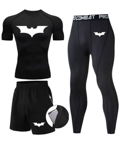 ZITY Men's Dri Fit Three Piece Compression Suit-DUMTR05987