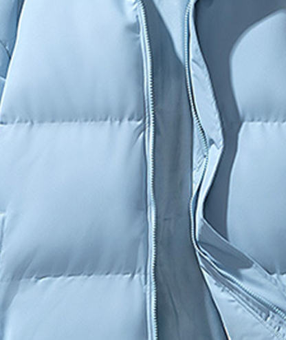 ZITY Men's Full Zipper Solid Color Puffer Jacket-DUMCO05528