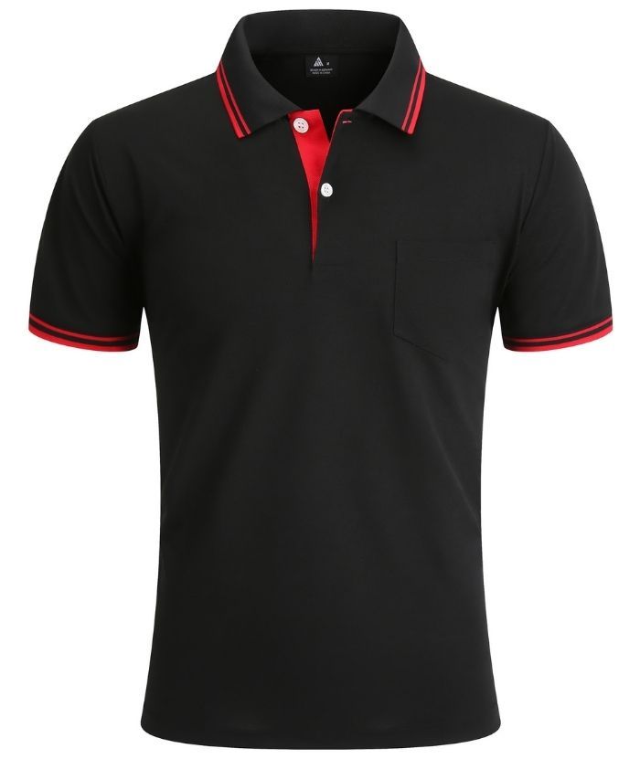 ZITY Men's Button Up Dri Fit Golf Polo Shirt-CFMPO00134