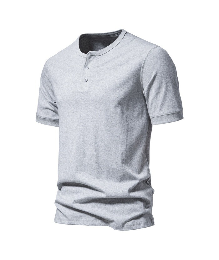 ZITY Men's Cotton Henley Shirt-ZPK010507  | Zitysports