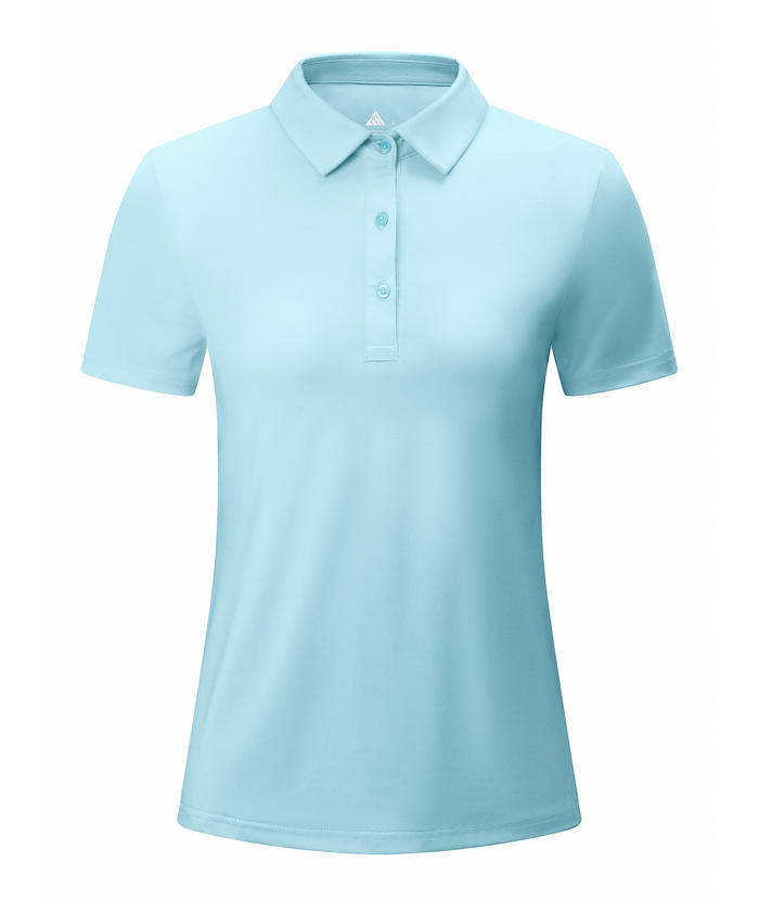 ZITY Women's Solid Color Dri Fit Golf Polo Shirt-CUWPO01308