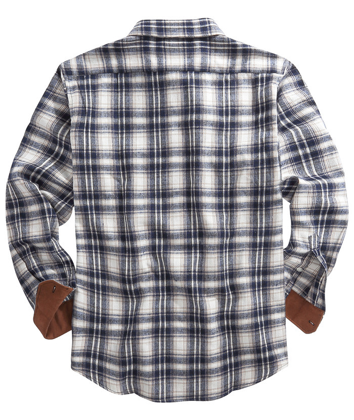 ZITY Men's Plaid Button Up Shirt with Flap Pocket Spring Fall Top-ZPK006565 | Zitysports