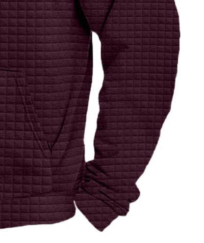 ZITY Men's Trendy Fashion Waffle Knit Sweatshirt Hoodie-DUMFH04886|Zitysports