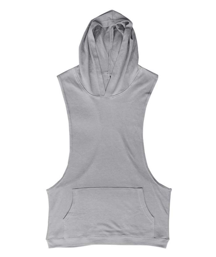 ZITY Men's Slim Fit Sleeveless Gym Hoodie-DUMMG05403|Zitysports