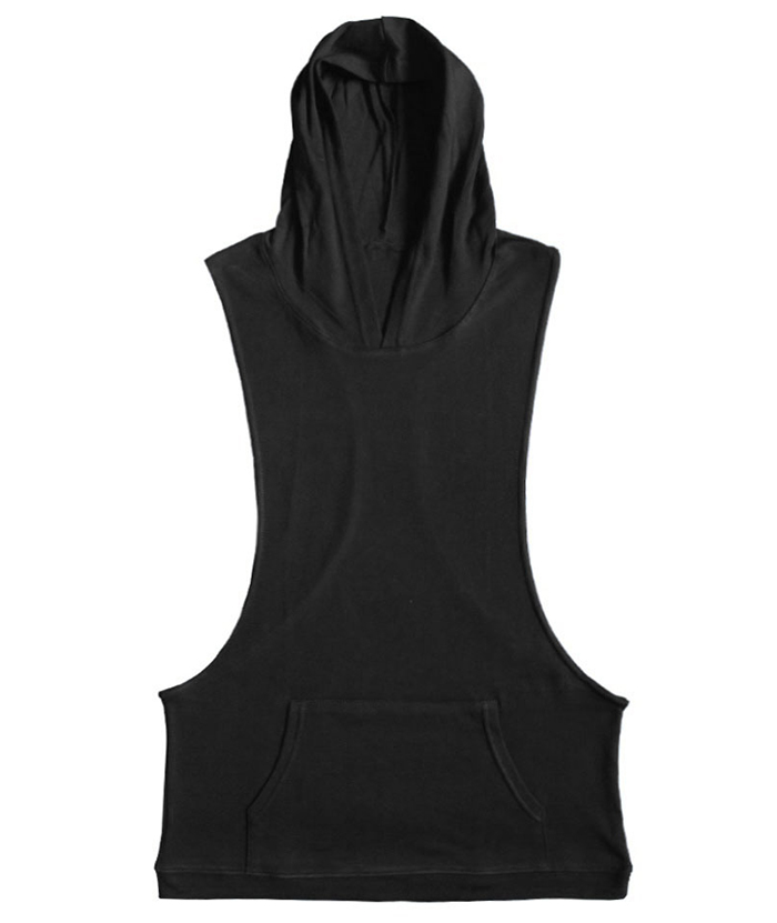 ZITY Men's Slim Fit Sleeveless Gym Hoodie-DUMMG05403|Zitysports