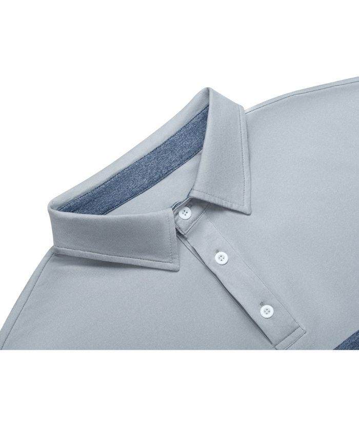 ZITY Men's Color Block Dri Fit Polo Shirt-APOH700109