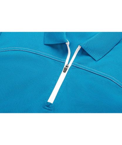 ZITY Women's Quarter Zip Slim Fit Solid Color Polo Shirt-CUWPO01996
