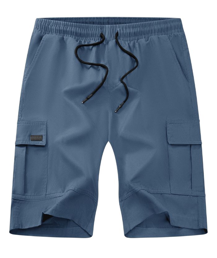 ZITY Men's Loose Fit Men's Drawstring Cargo Shorts-CEMGS05458