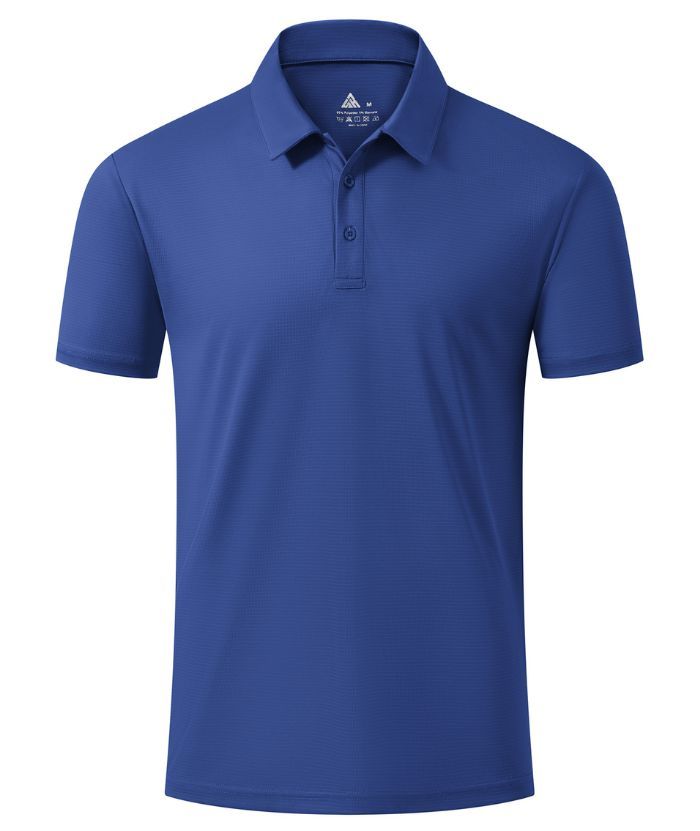 ZITY Men's Button Up Slim Fit Polo Shirt-CUMPO05766