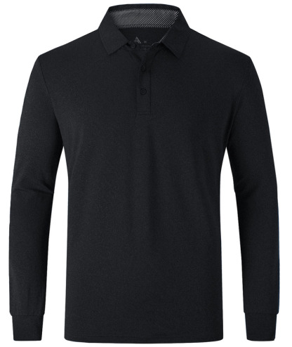 ZITY Men's 3 Button Quick Dry Long Sleeve Performance Polo Shirt-ZPK007158 | Zitysports