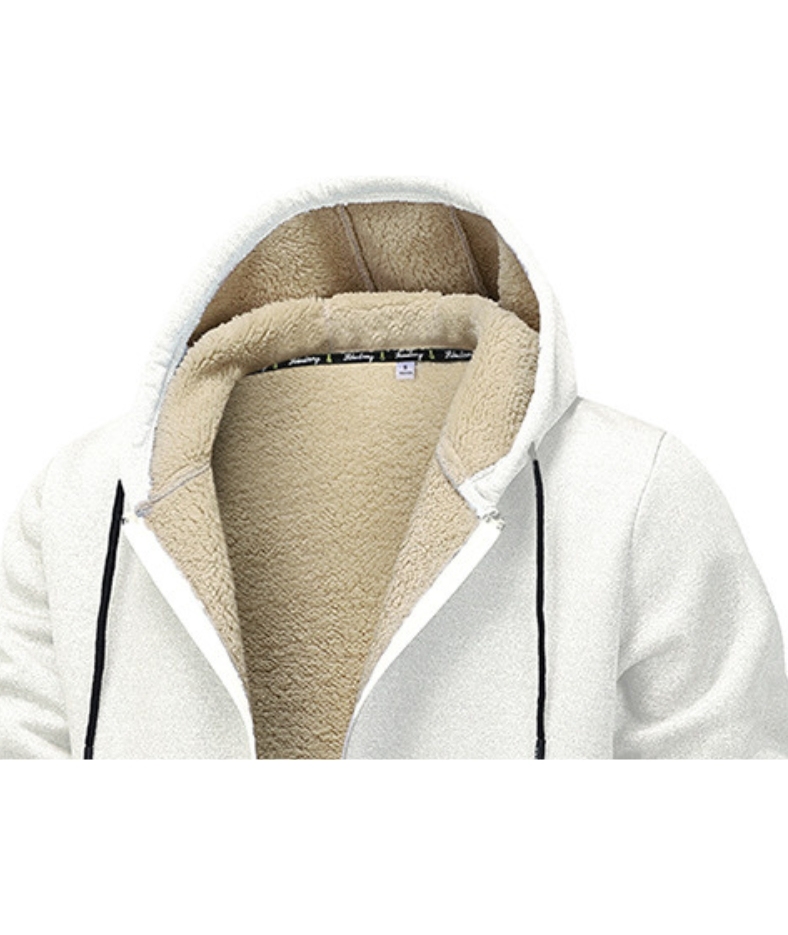 ZITY Men's Fleece Jacket Side Pocket with Zipper Casual Hoodie-DUMFH04877 | Zitysports