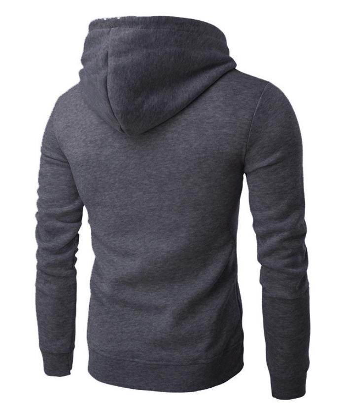 ZITY Men's Long Sleeve Solid Color Fleece Kangaroo Pocket Hoodie-DUMFH04879 | Zitysports