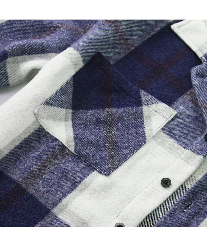 ZITY Men's Button-Up Slim Fit Plaid Flannel Shirt-DUMLT05330|Zitysports