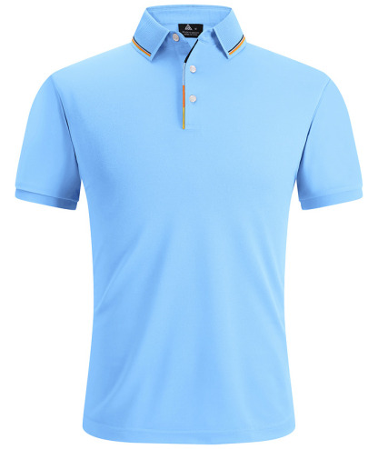 Men's Solid Color Slim Fit Performance Polo Shirt-ZPK007837
