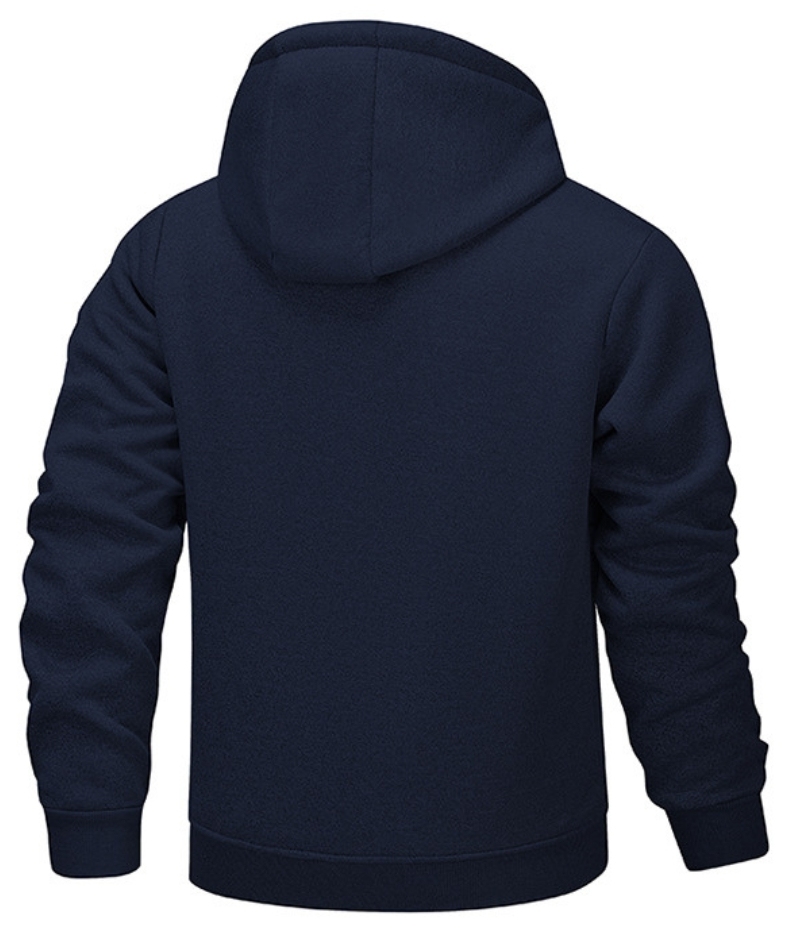 ZITY Men's Fleece Jacket Side Pocket with Zipper Casual Hoodie-DUMFH04877 | Zitysports
