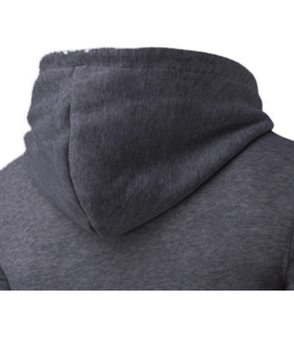 ZITY Men's Long Sleeve Solid Color Fleece Kangaroo Pocket Hoodie-DUMFH04879 | Zitysports