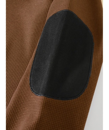 ZITY Men's Stand Collar Solid Color Long Sleeve Sweatshirt-DUMHD04896 | Zitysports