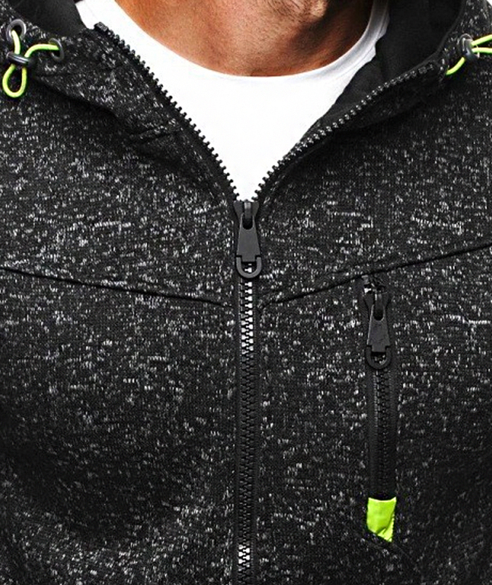 ZITY Men's Full Zipper Long Sleeve Breathable Warm Hoodie-DUMHD05096|Zitysports
