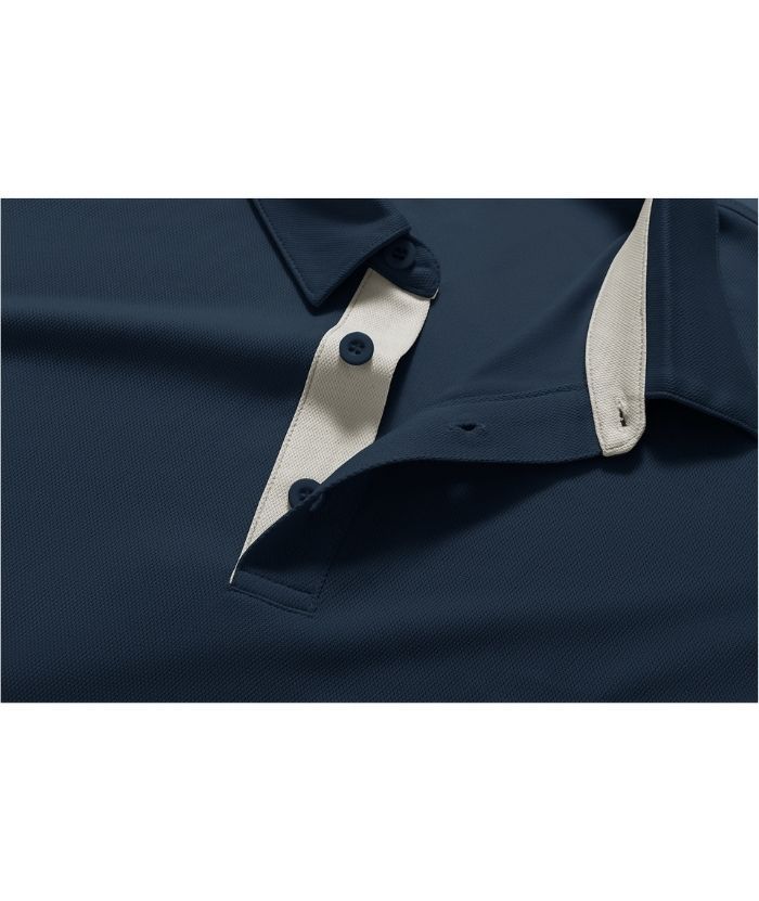 ZITY Men's Button Up Slim Fit Polo Shirt-CUMPO05188