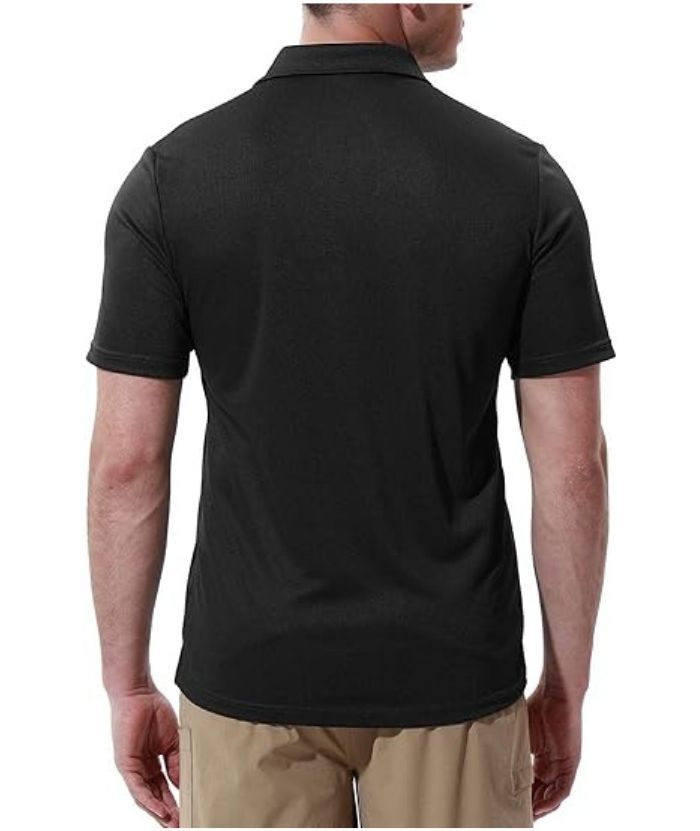 ZITY Men's Button Up Quick Dri Casual Polo Shirt-CEMPO03494