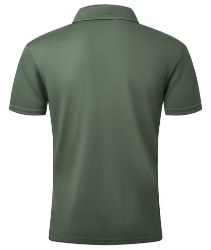 ZITY Men's Button Up Dri Fit Polo Shirt-CUMPO02332