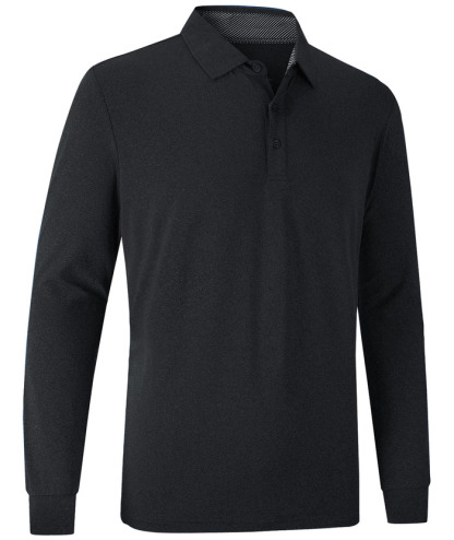 ZITY Men's 3 Button Quick Dry Long Sleeve Performance Polo Shirt-ZPK007158 | Zitysports