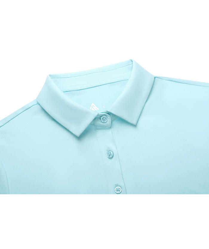 ZITY Women's Solid Color Dri Fit Golf Polo Shirt-CUWPO01308