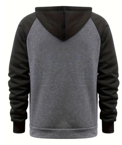 ZITY Men's Color Block with Pocket Zip Up Outdoor Hoodie-DUMFH04909|Zitysports