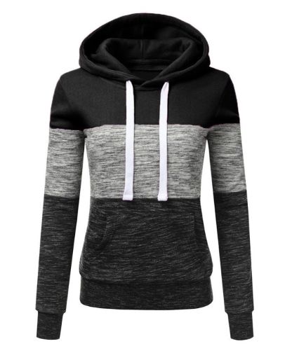 ZITY Women's Color Block Sweatshirt with Pockets-DUWFH04931|Zitysports
