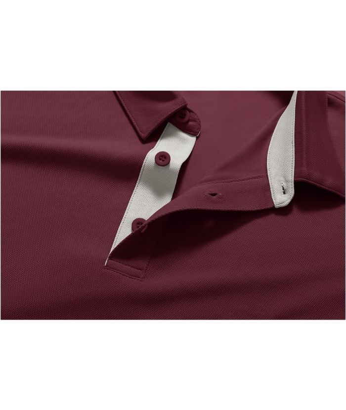 ZITY Men's Button Up Slim Fit Polo Shirt-CUMPO05188