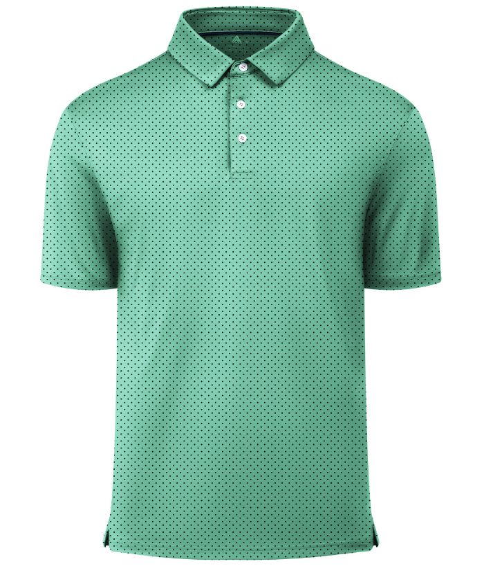 ZITY Men's Button Up Slim Fit Printed Golf Polo Shirt-CUMPO05552