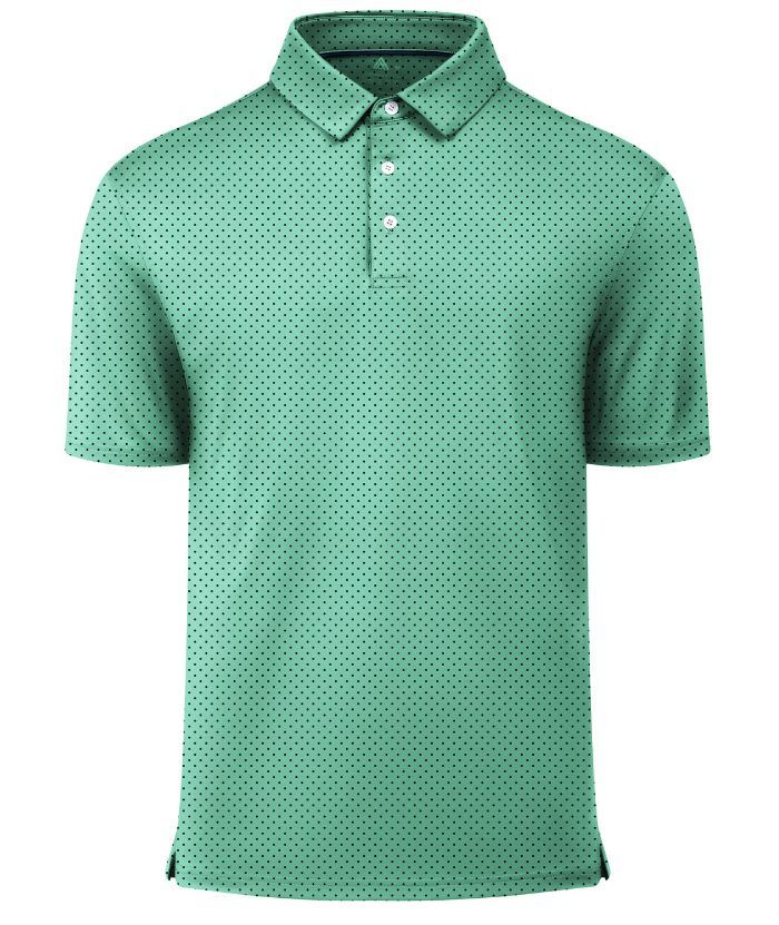 ZITY Men's Button Up Slim Fit Printed Golf Polo Shirt-CUMPO05552