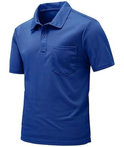 ZITY Men's Button Up Quick Dri Casual Polo Shirt-CEMPO03494