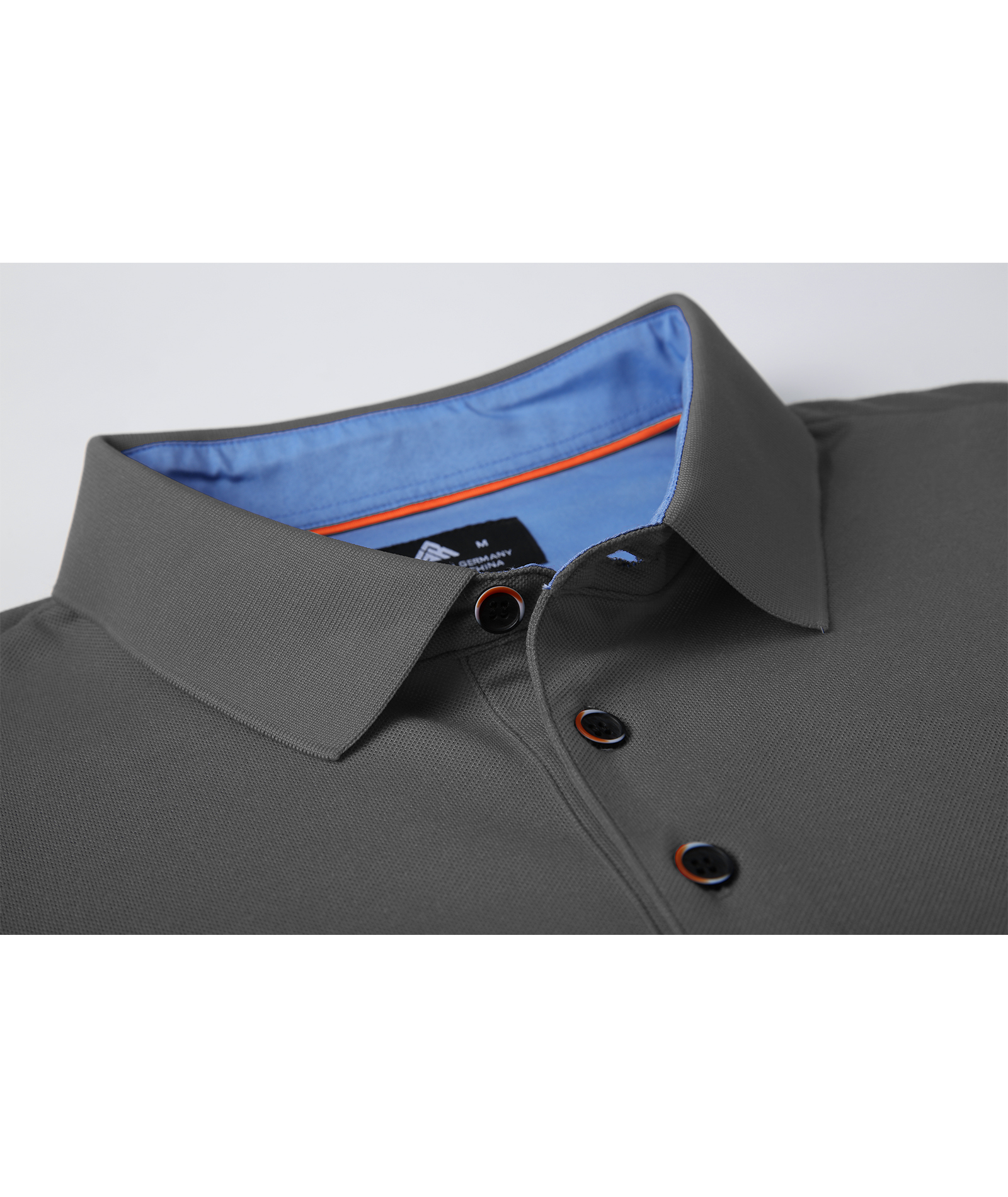 ZITY Men's Button Up Dri Fit Long Sleeve Polo Shirt-CFMPO00095