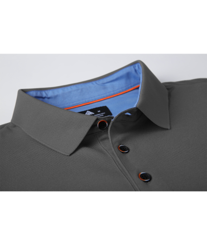 ZITY Men's Button Up Dri Fit Long Sleeve Polo Shirt-CFMPO00095