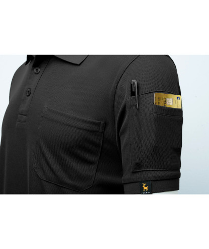 ZITY Men's Polo Shirt Short Sleeve 3 Button Loose Fit Golf Shirt-ZPK007931 | Zitysports