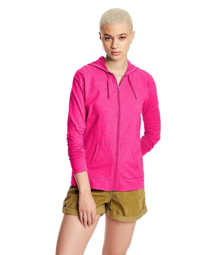 ZITY Women's Light Weight Long Sleeve Full Zipper Casual Hoodie-DUWHD04912|Zitysports