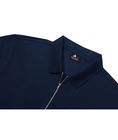 ZITY Men's Quarter Zip Slim Fit Polo Shirt-ZPK008403
