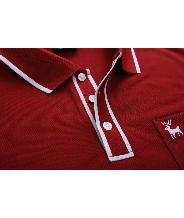 ZITY Men's Casual Slim Fit Performance Polo Shirt-CUMPO01729 