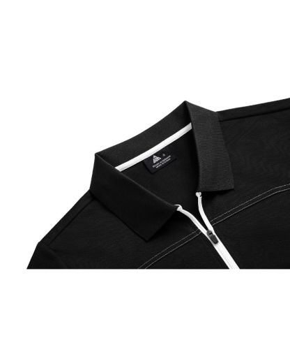 ZITY Women's Quarter Zip Slim Fit Solid Color Polo Shirt-CUWPO01996