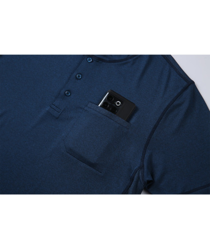 ZITY Men's Slim Fit Chest Pocket Summer T-Shirt-CUMSS01279