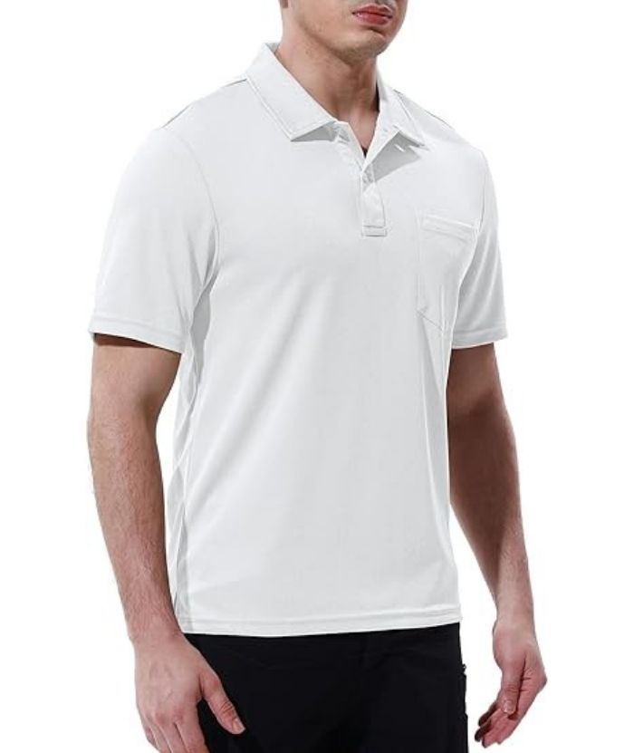 ZITY Men's Button Up Quick Dri Casual Polo Shirt-CEMPO03494