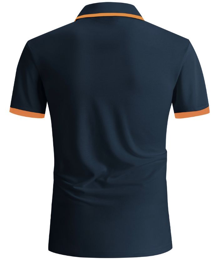 ZITY Men's Slim Fit Button Up Golf Polo Shirt-CEMPO04037