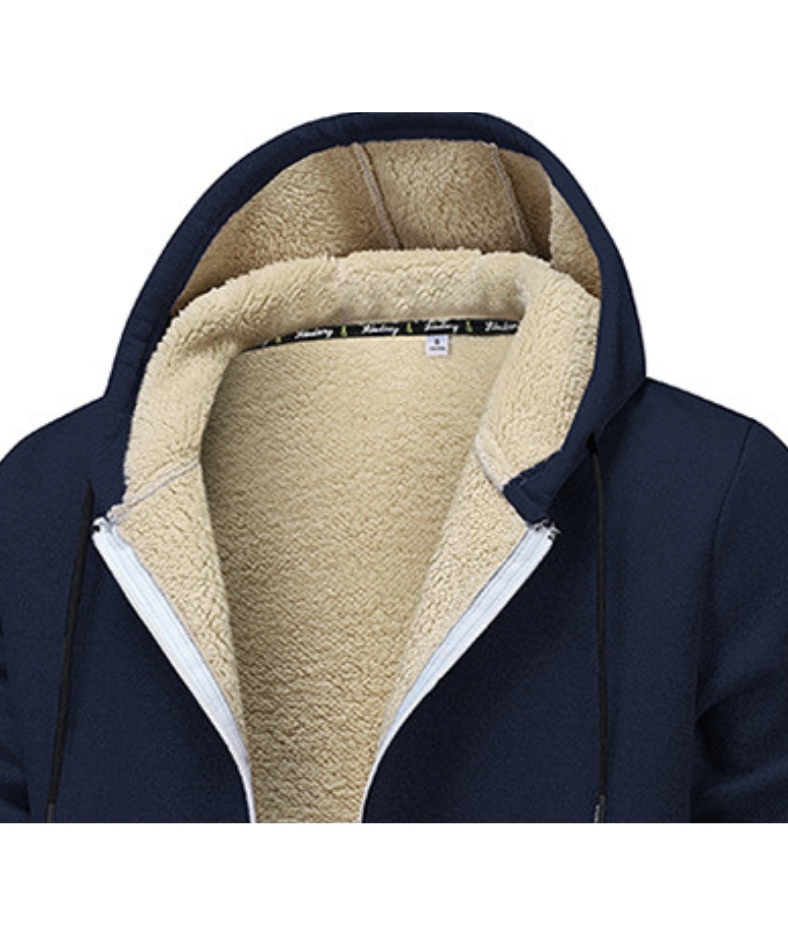 ZITY Men's Fleece Jacket Side Pocket with Zipper Casual Hoodie-DUMFH04877 | Zitysports
