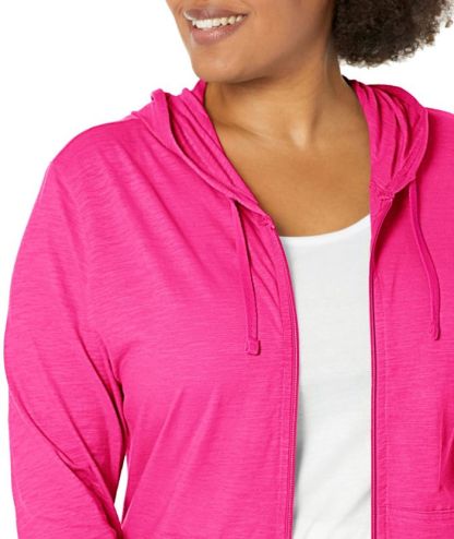 ZITY Women's Light Weight Long Sleeve Full Zipper Casual Hoodie-DUWHD04912|Zitysports