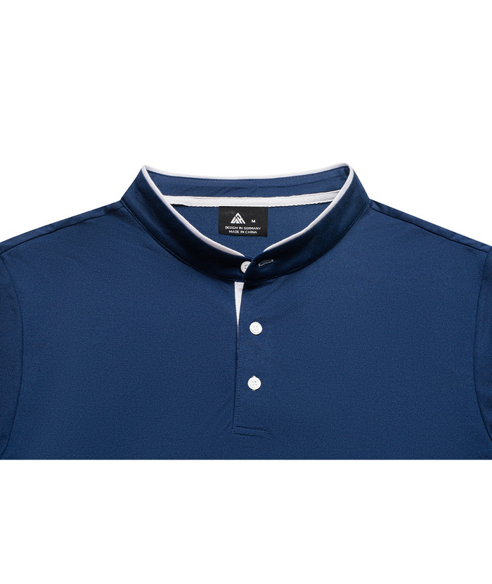 ZITY Men's Dri Fit Button Up Summer T-Shirt-CUMSS01094