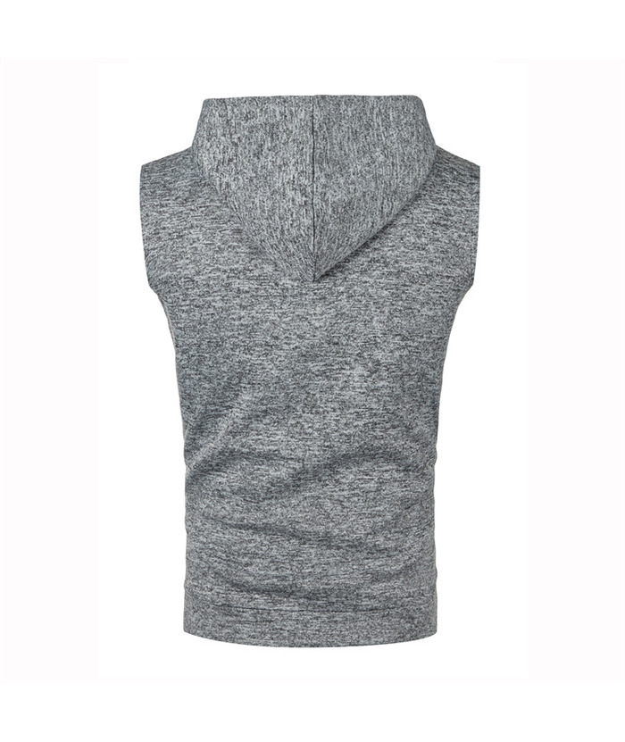 Men's Sleeveless Hooded Sport Vest Casual Hoodie-ZPK007596 | Zitysports