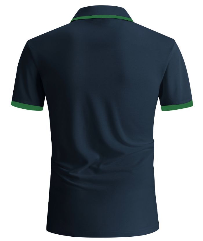 ZITY Men's Slim Fit Button Up Golf Polo Shirt-CEMPO04037