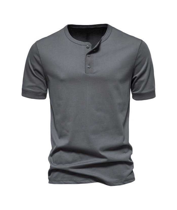 ZITY Men's Cotton Henley Shirt-ZPK010507  | Zitysports